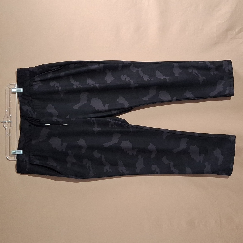 Yogalicious Lux Black Grey Camo Straight Leg Pants 1X